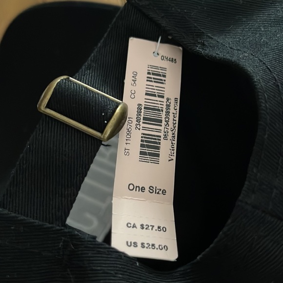 Victoria Sport Hat Adjustable Black One Victoria’s Secret - Picture 4 of 5